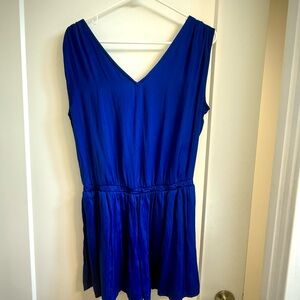 Chic Royal Blue V-Neck Romper
